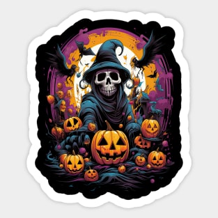 Halloween Grim Reaper Sticker